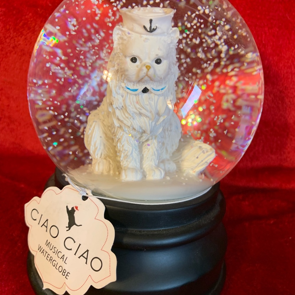 Ciao Ciao We Wish Merry Christmas Snow Waterglobe